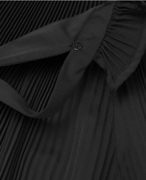 【MARILYN MOON/マリリンムーン】フリルブラウス 詳細画像 ブラック 6