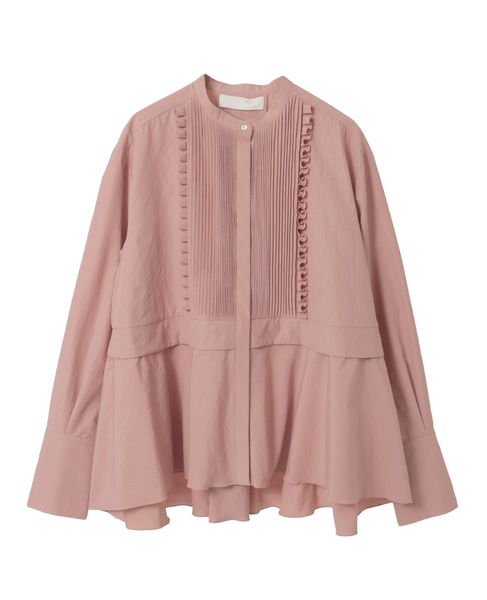 ask☺︎マリリンムーンブラウス MARILYN MOON】マリリンムーン ネックフリルブラウス tuck frill