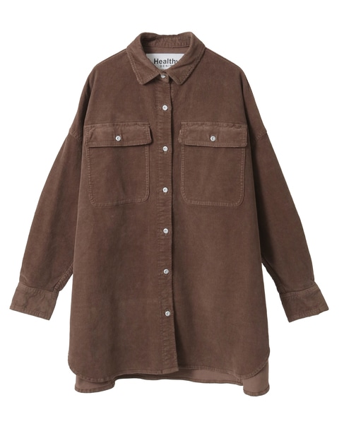 【HEALTHY DENIM/ヘルシーデニム】シャツ（Almond） 詳細画像 ブラウン 1