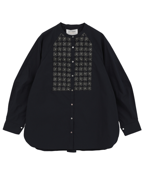 【MARILYN MOON/マリリンムーン】ブラウス(4253-115) 詳細画像 ネイビー 1