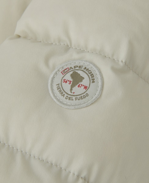 【CAPE HORN/ケープホーン】ダウンコート（SANTACRUZ ECOFUR） 詳細画像 アイボリー 8