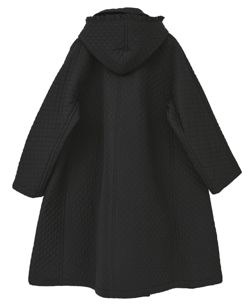 【Bilitis dix-sept ans/ビリティス・ディセッタン】Quilting Hooded Coat 詳細画像 ブラック 2
