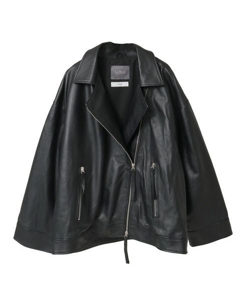 【Le Mine/レミネ】レザージャケット 詳細画像 ブラック 14