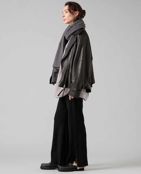 【Le Mine/レミネ】レザージャケット 詳細画像 ブラック 5