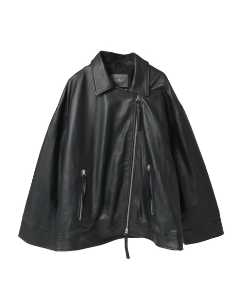 【Le Mine/レミネ】レザージャケット 詳細画像 ブラック 8