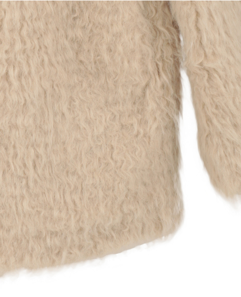 【LEHA/レハ】BEIGE FAUX FUR HALF COAT(DR4FC001) 詳細画像 ベージュ 5