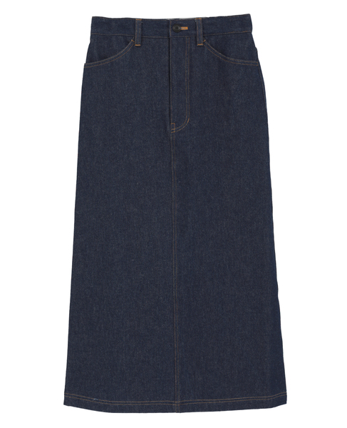【Bilitis dix-sept ans/ビリティス・ディセッタン】Denim Maxi Skirt 詳細画像 ブルー 1