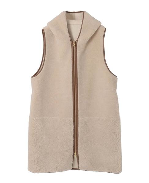 《別注》【RISLEY /リズレイ】ボアベスト 詳細画像 ライトベージュ 14