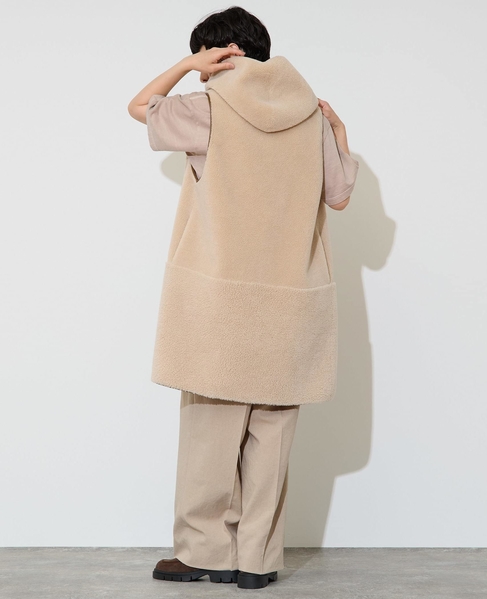 《別注》【RISLEY /リズレイ】ボアベスト 詳細画像 ライトベージュ 7