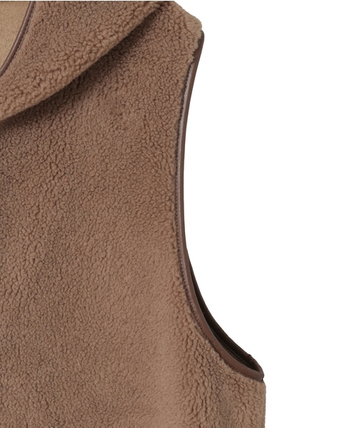 《別注》【RISLEY /リズレイ】ボアベスト 詳細画像 キャメル 11