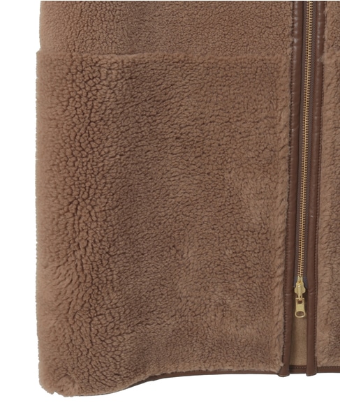 《別注》【RISLEY /リズレイ】ボアベスト 詳細画像 キャメル 12