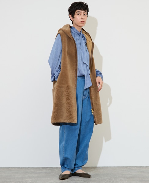 《別注》【RISLEY /リズレイ】ボアベスト 詳細画像 キャメル 2