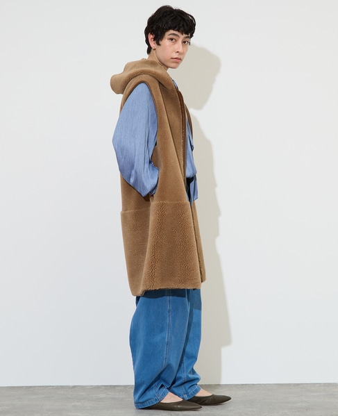 《別注》【RISLEY /リズレイ】ボアベスト 詳細画像 キャメル 4