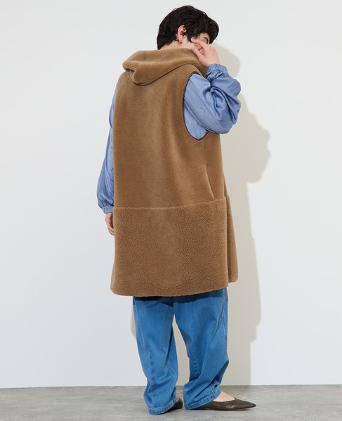 《別注》【RISLEY /リズレイ】ボアベスト 詳細画像 キャメル 5