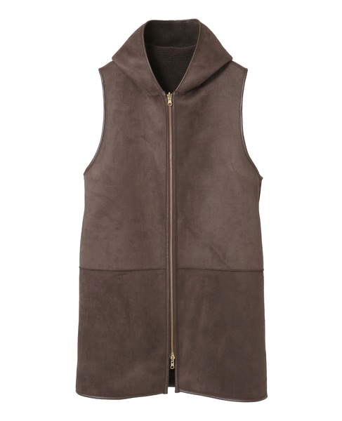 《別注》【RISLEY /リズレイ】ボアベスト 詳細画像 カーキ 7