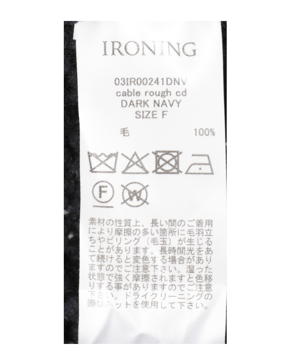 【IRONING/アイロニング】cable rough cd 詳細画像 ネイビー 5