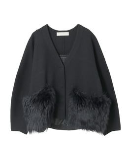 【MARILYN MOON/マリリンムーン】ファーポケットカーディガン