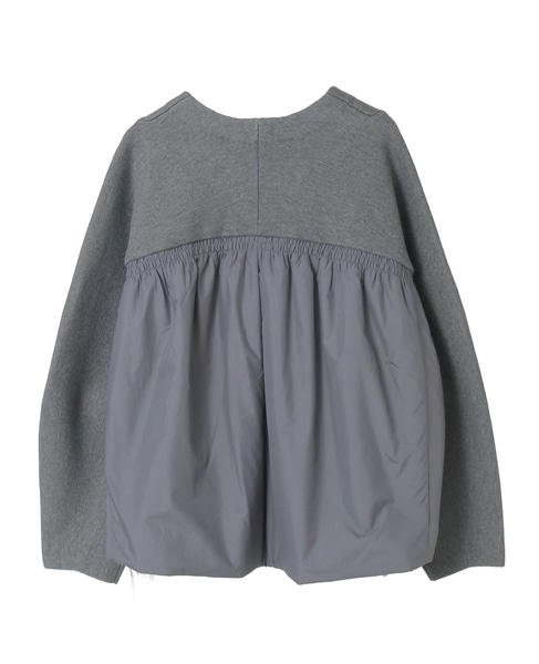 【MARILYN MOON/マリリンムーン】ファーポケットカーディガン 詳細画像 グレー 2