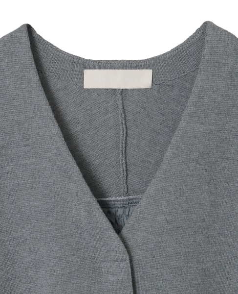 【MARILYN MOON/マリリンムーン】ファーポケットカーディガン 詳細画像 グレー 3