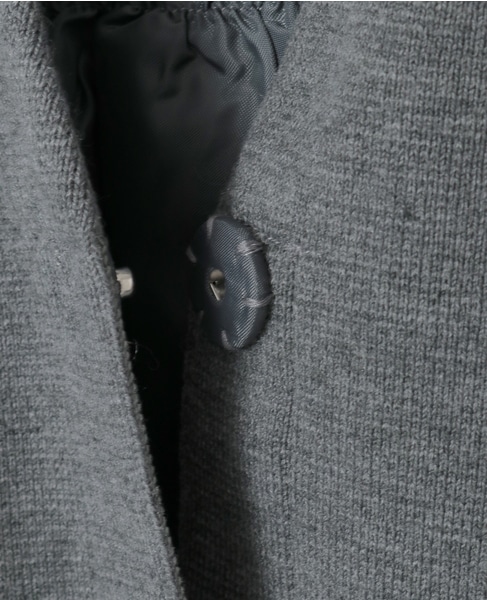 【MARILYN MOON/マリリンムーン】ファーポケットカーディガン 詳細画像 グレー 6