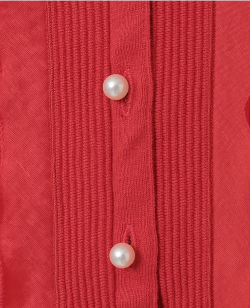 【MARILYN MOON/マリリンムーン】フリルカーディガン 詳細画像 レッド 6