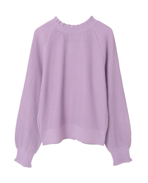 【MARILYN MOON/マリリンムーン】フリルカーディガン 詳細画像 パープル 2