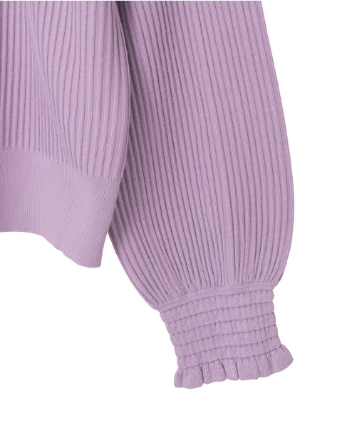 【MARILYN MOON/マリリンムーン】フリルカーディガン 詳細画像 パープル 4