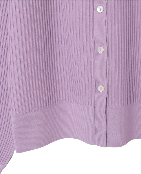 【MARILYN MOON/マリリンムーン】フリルカーディガン 詳細画像 パープル 5