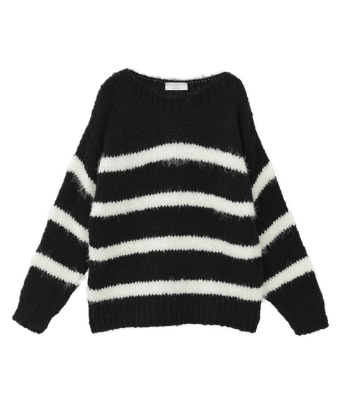 【TRICOTS JEAN MARC/トリコットジーンマルク】ニット（TERASSA） 詳細画像 ブラック×ホワイト 1