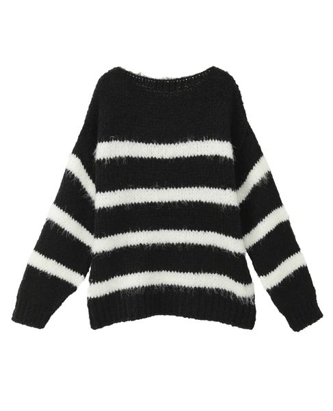 【TRICOTS JEAN MARC/トリコットジーンマルク】ニット（TERASSA） 詳細画像 ブラック×ホワイト 2