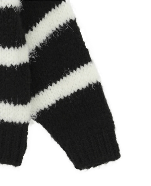 【TRICOTS JEAN MARC/トリコットジーンマルク】ニット（TERASSA） 詳細画像 ブラック×ホワイト 4