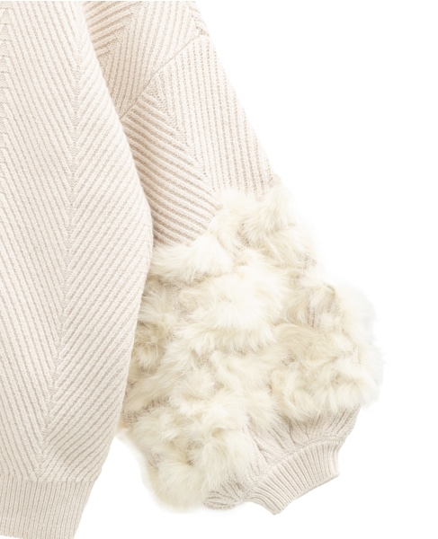 【TORRAZZO DONNA/トラッツォドンナ】ニット（6262-467） 詳細画像 アイボリー 4