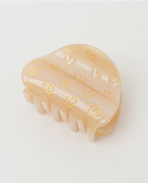 【TRESSE/トレス】beans handwritten heart clip 詳細画像 ベージュ 2