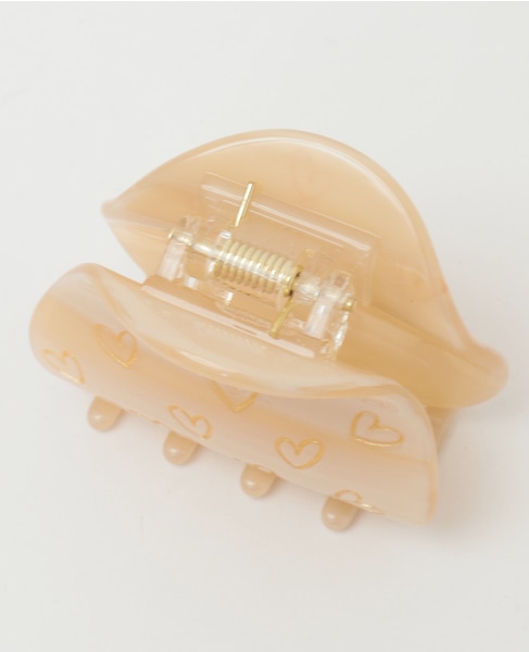 【TRESSE/トレス】beans handwritten heart clip 詳細画像 ベージュ 3