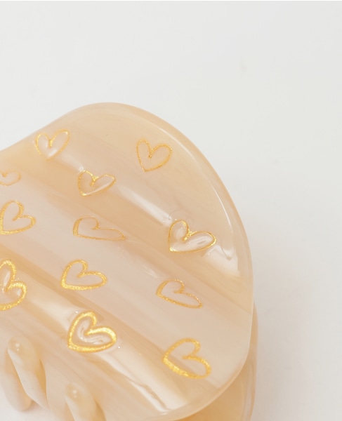 【TRESSE/トレス】beans handwritten heart clip 詳細画像 ベージュ 4