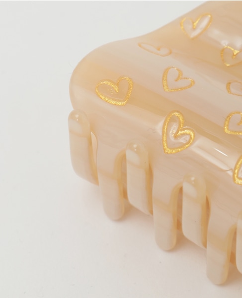 【TRESSE/トレス】beans handwritten heart clip 詳細画像 ベージュ 5