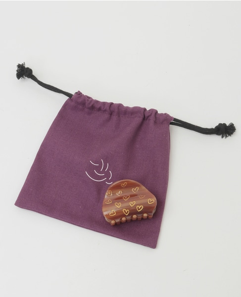 【TRESSE/トレス】beans handwritten heart clip 詳細画像 ブラウン 1