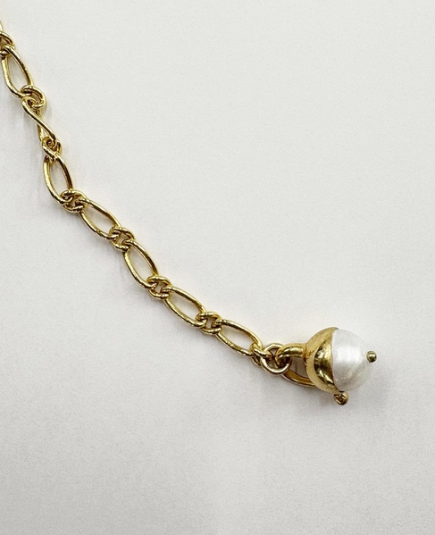 《別注》【EO/イオ】PEARL FIGARO LARIAT NECKLACE 詳細画像 アイボリー 2