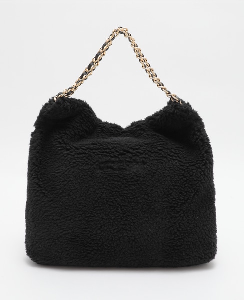 【VIOLAd'ORO/ヴィオラドーロ】ボアチェーンバッグ（V-8680） 詳細画像 ブラック 1