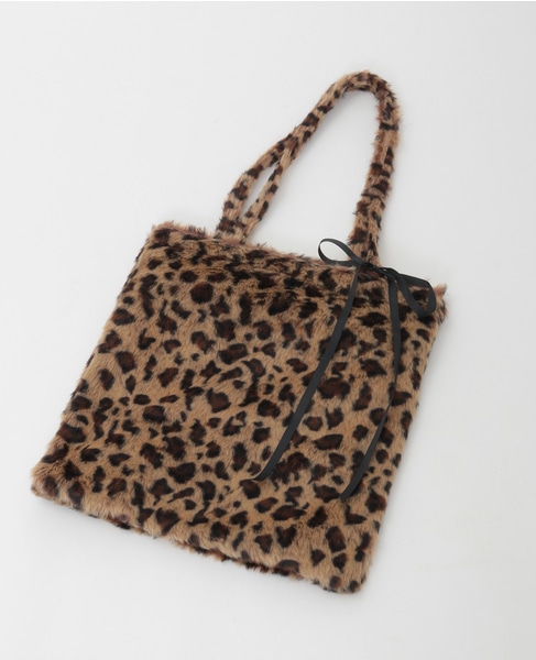 【Bilitis dix-sept ans/ビリティス・ディセッタン】Leopard Fur Tote 詳細画像 レオパード 6