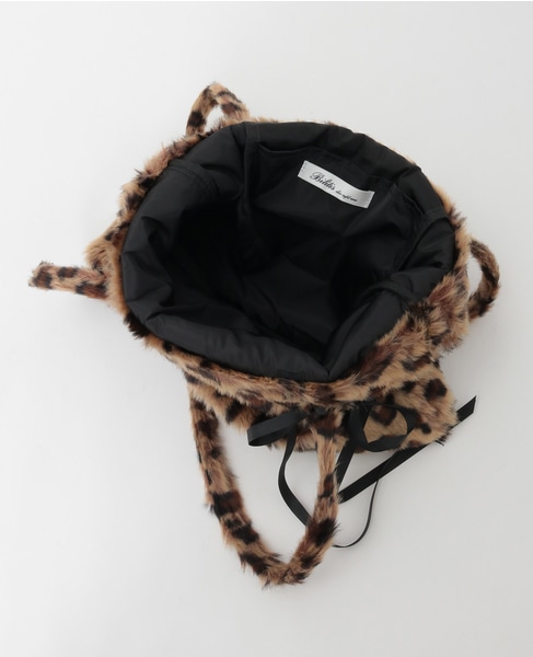 【Bilitis dix-sept ans/ビリティス・ディセッタン】Leopard Fur Tote 詳細画像 レオパード 7