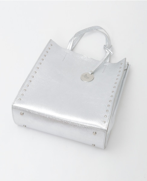【BEVINI/べヴィニ】ハンドバッグ（B384 small） 詳細画像 シルバー 4