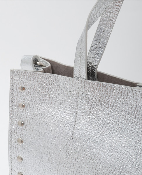 【BEVINI/べヴィニ】ハンドバッグ（B384 small） 詳細画像 シルバー 5