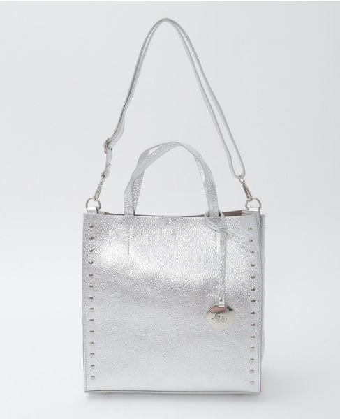 【BEVINI/べヴィニ】ハンドバッグ（B384 small） 詳細画像 シルバー 9