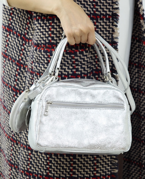 《別注》【BEVINI/べヴィニ】ハンドバッグ（B170） 詳細画像 シルバー 2