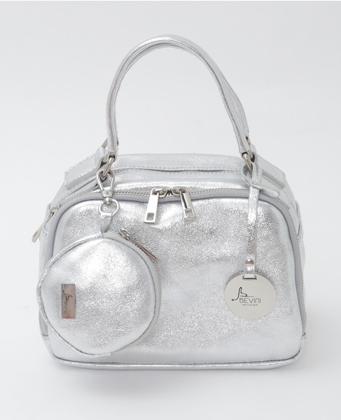 《別注》【BEVINI/べヴィニ】ハンドバッグ（B170） 詳細画像 シルバー 6