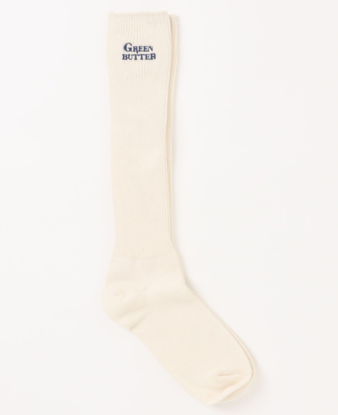 【GREEN BUTTER/グリーンバター】Needlework Mid-calf Socks 詳細画像 ネイビー 2