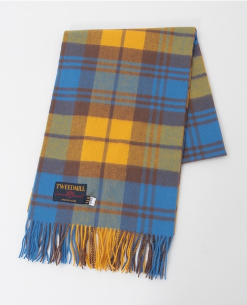 【TWEEDMILL/ツイードミル】ストール（70-190-WP） 詳細画像 イエロー 1