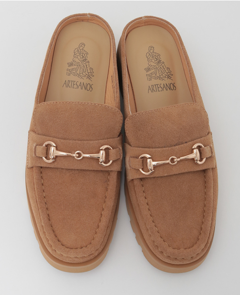 【Artesanos/アルテサノス】スウェードローファー 詳細画像 キャメル 2