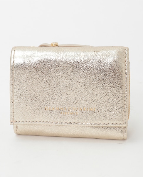 【Gianni Chiarini/ジャンニキャリーニ】WALLET ESSENTIAL MET 詳細画像 ゴールド 1